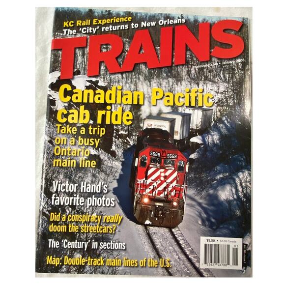 Vtg Lot 3 Trains Jan Feb Mar 2006 Magazine Track Railroad Engineer Locomotive - Picture 3 of 9